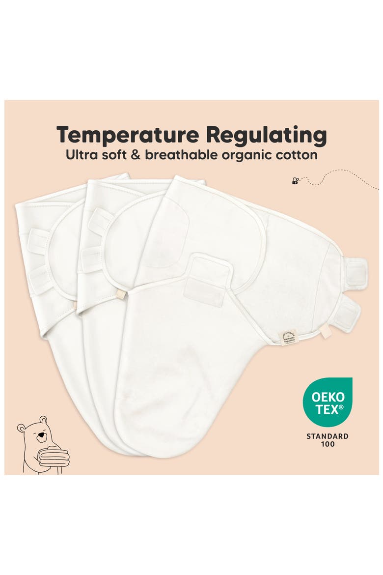 3-Pack Soothe Swaddle Wraps, Alternate, color, ABC Land Rose