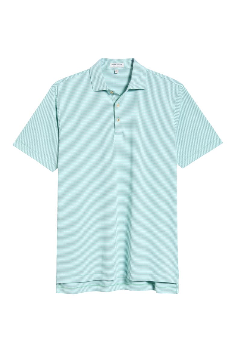 Candor Stripe Mesh Performance Polo, Alternate, color, FRESH MINT