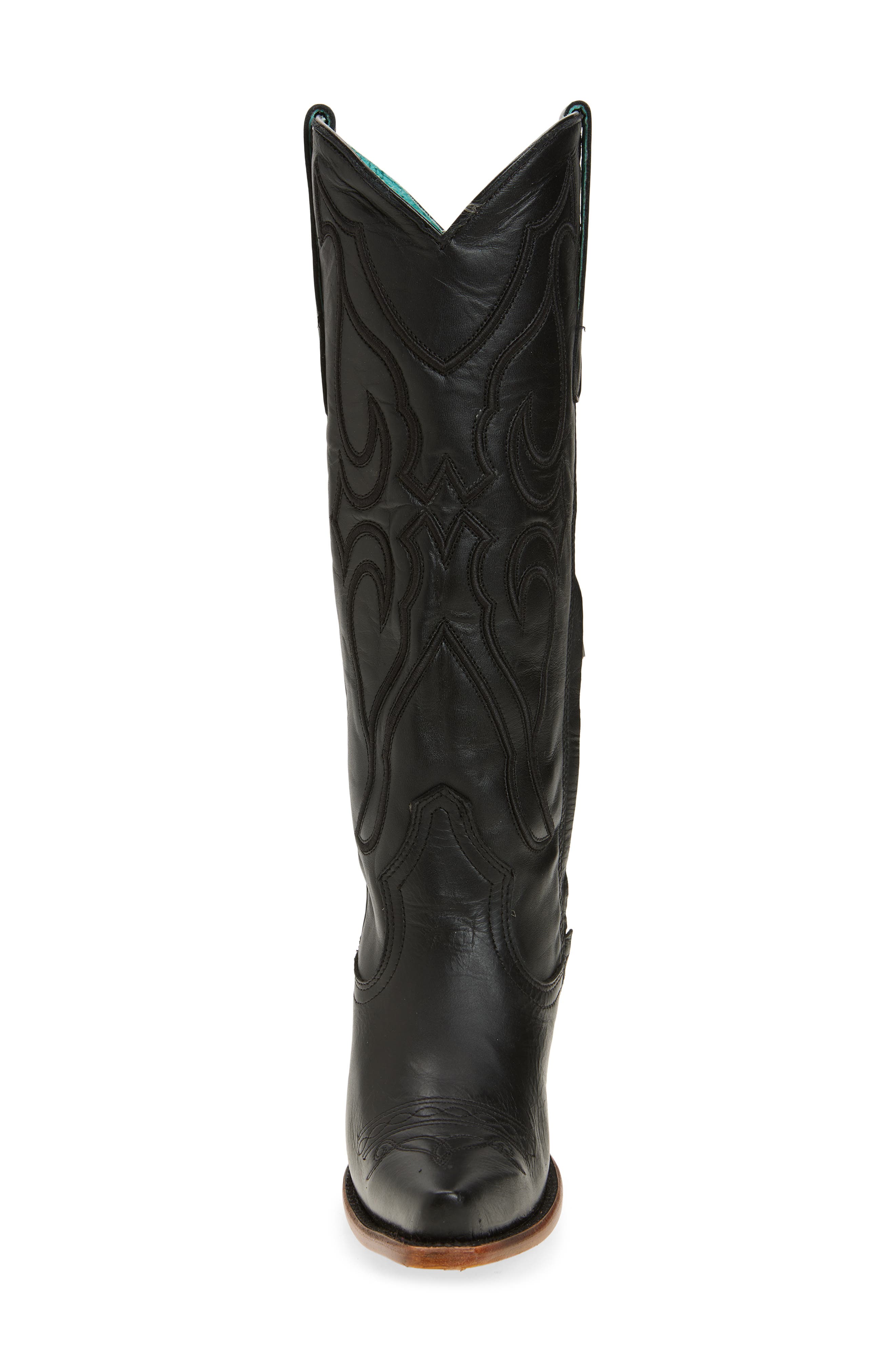 CORRAL Knee High Western Boot, Alternate, color, Black