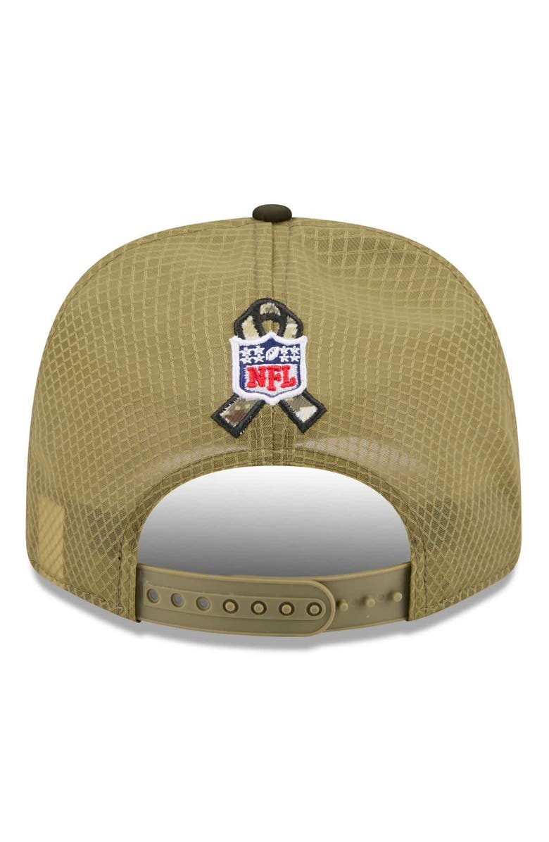 New Era Men's New Era Green Green Bay Packers 2025 Salute to Service 9SEVENTY Adjustable Hat, Alternate, color,