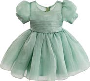 Tulleen Puff-Sleeve Party Dress