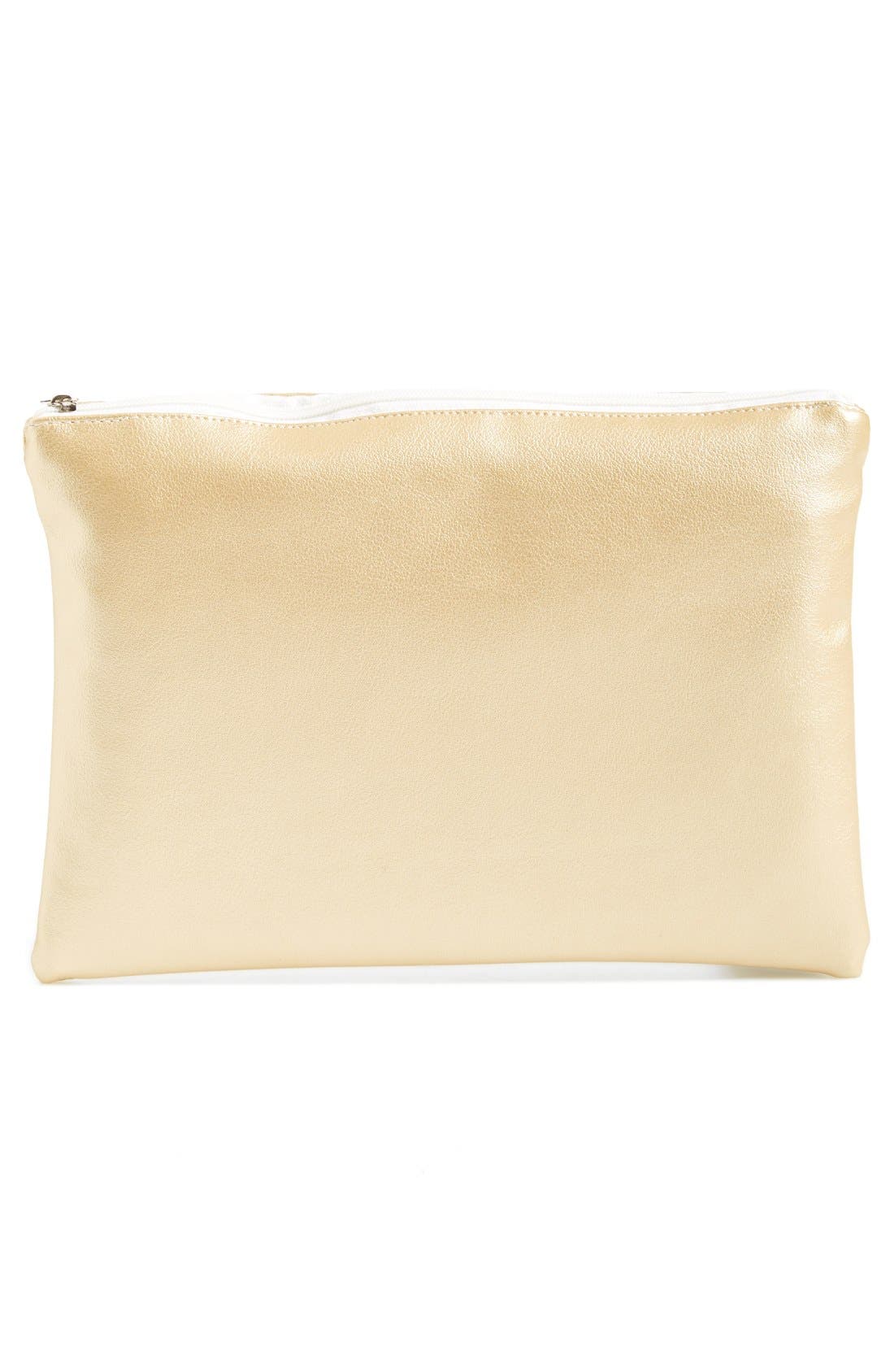 'Bling is My Favorite Color' Pouch, Alternate, color, GOLD