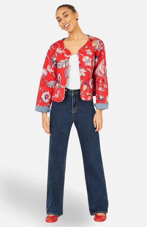 Boho Cotton Reversible Quilted Jacket