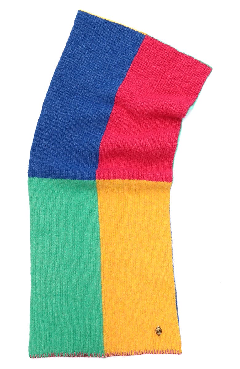 Kurt Geiger London Colorblock Scarf, Alternate, color, Classic Rainbow
