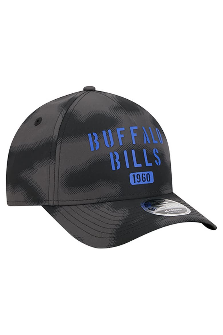 Men's New Era Gray Buffalo Bills Halftone Camo 9FORTY Hat, Alternate, color, Gray