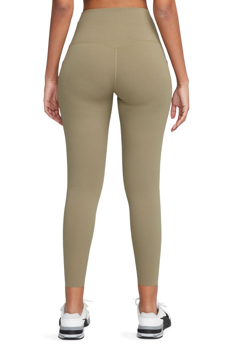 Universa Medium Support High Waist 7/8 Leggings, Alternate, color, NEUTRAL OLIVE/ BLACK
