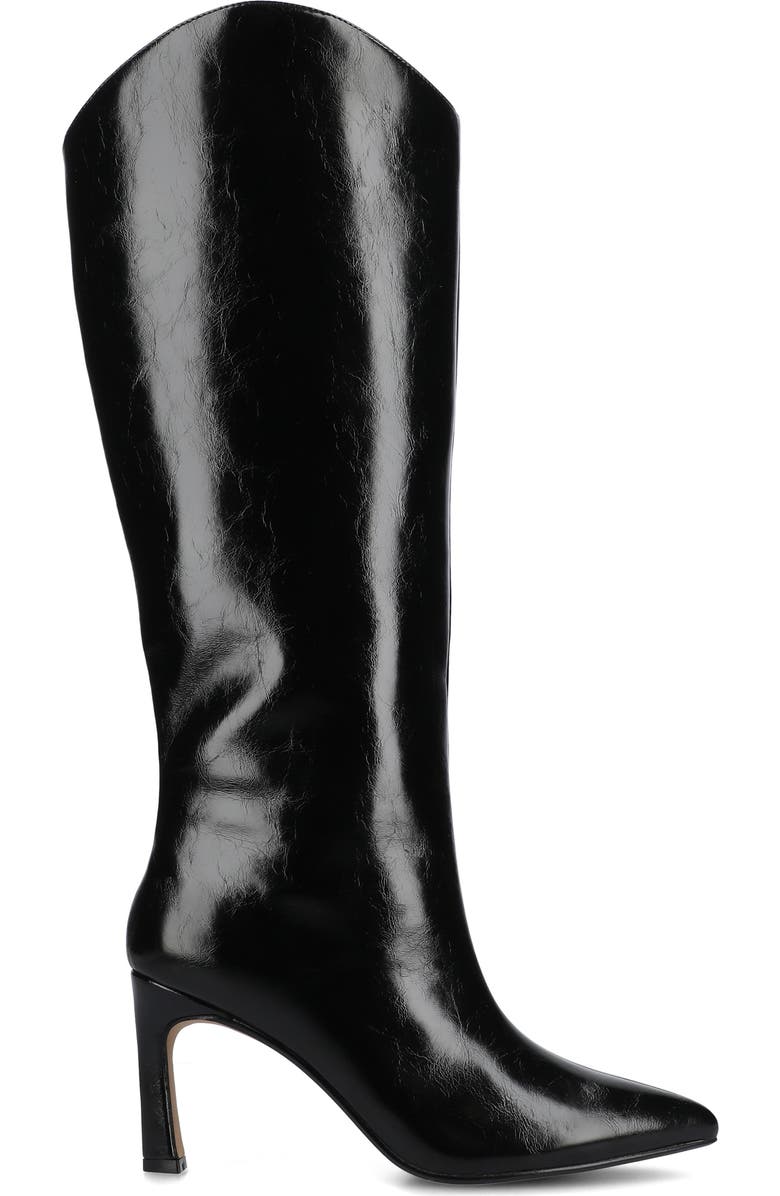 Journee Collection Rehela Boot - Wide Width & Wide Calf, Alternate, color, Black Patent