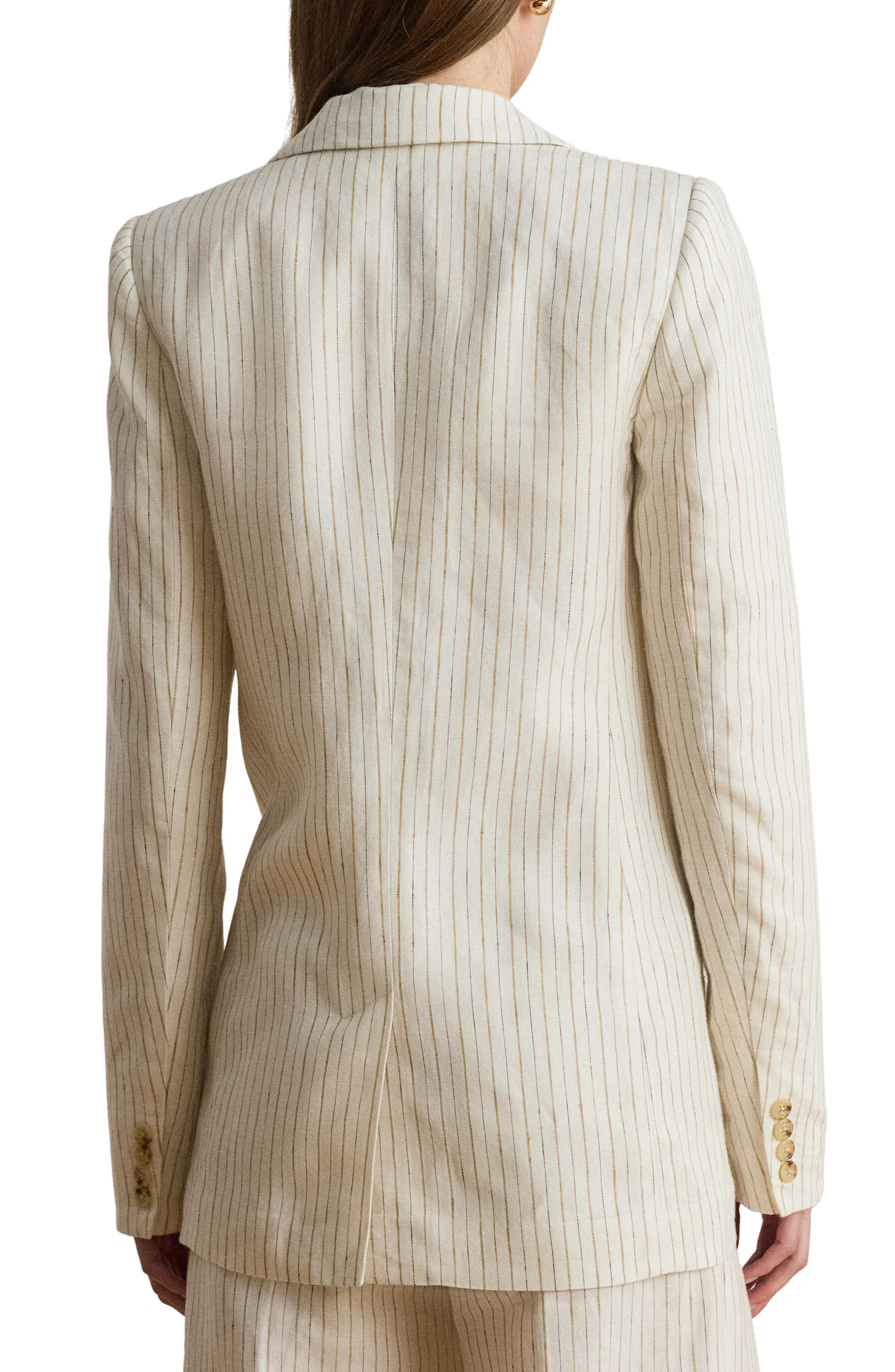 Lauren Ralph Lauren Mixed Stripe Linen Jacket — фото 3