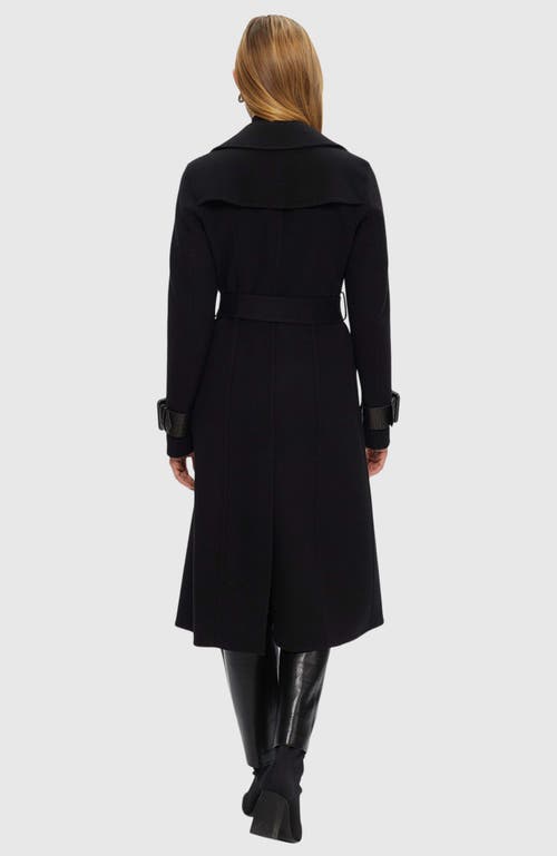 Gorski Loro Piana Wool Blend Trench Coat In Black
