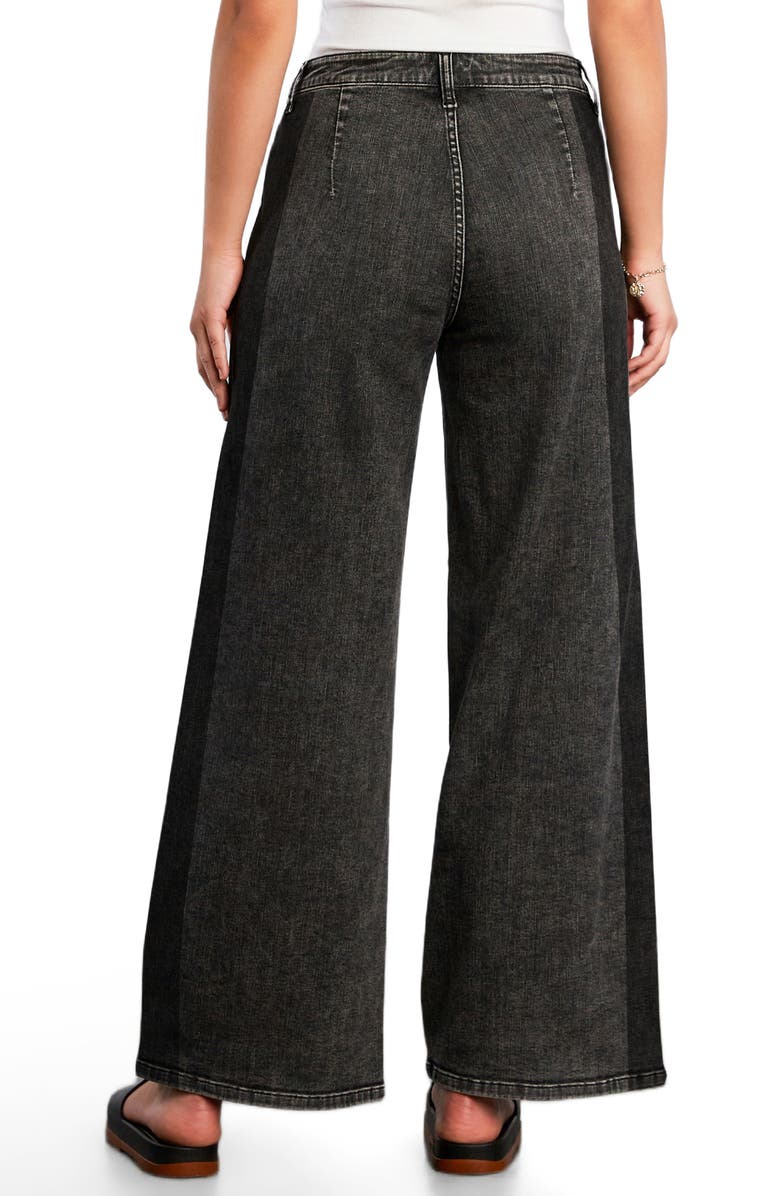 Wash Lab Denim Relaxed Wide Leg Jeans, Alternate, color, 2 Tone Grey