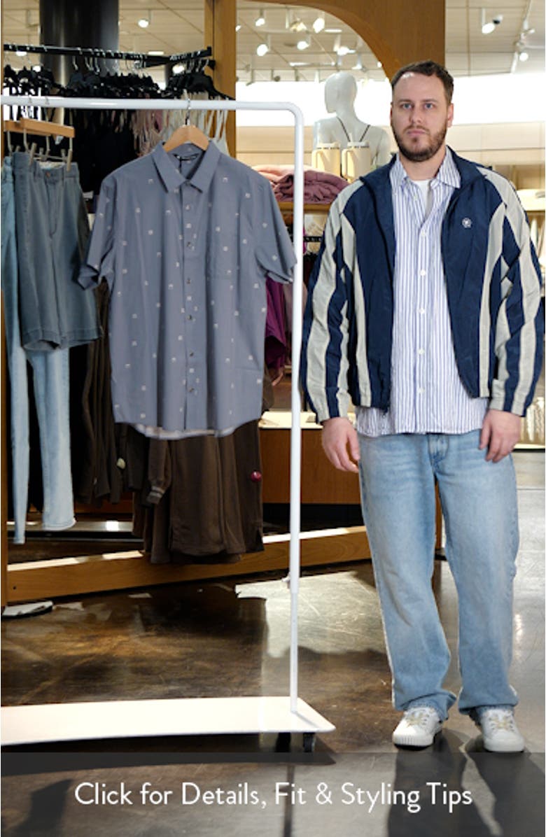 French Rivera Short Sleeve Button-Up Shirt, sales video thumbnail