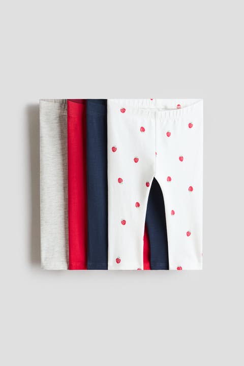 4-pack cotton jersey leggings