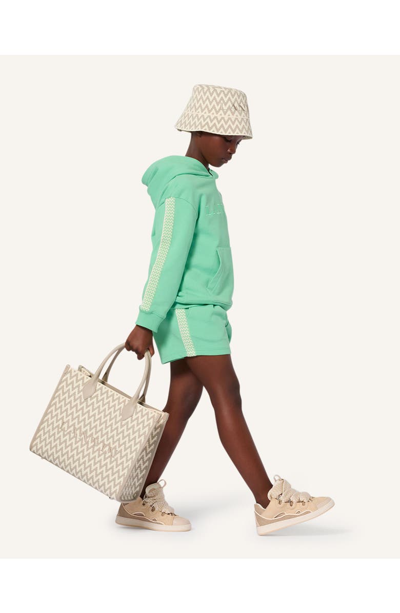 Lanvin Fleece Shorts, Alternate, color, Jade