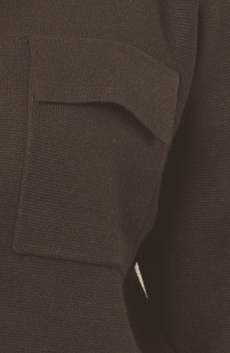 CYRUS Open Front Knit Cardigan, Alternate, color, Hickory Brown