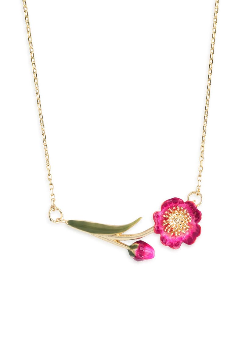 Wildflower Necklace, Main, color, Red