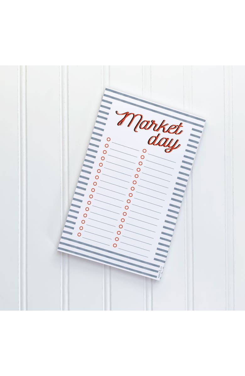 Ramus & Co Market Day Stripes 5" x 8" Lined Notepad, Main, color, 
