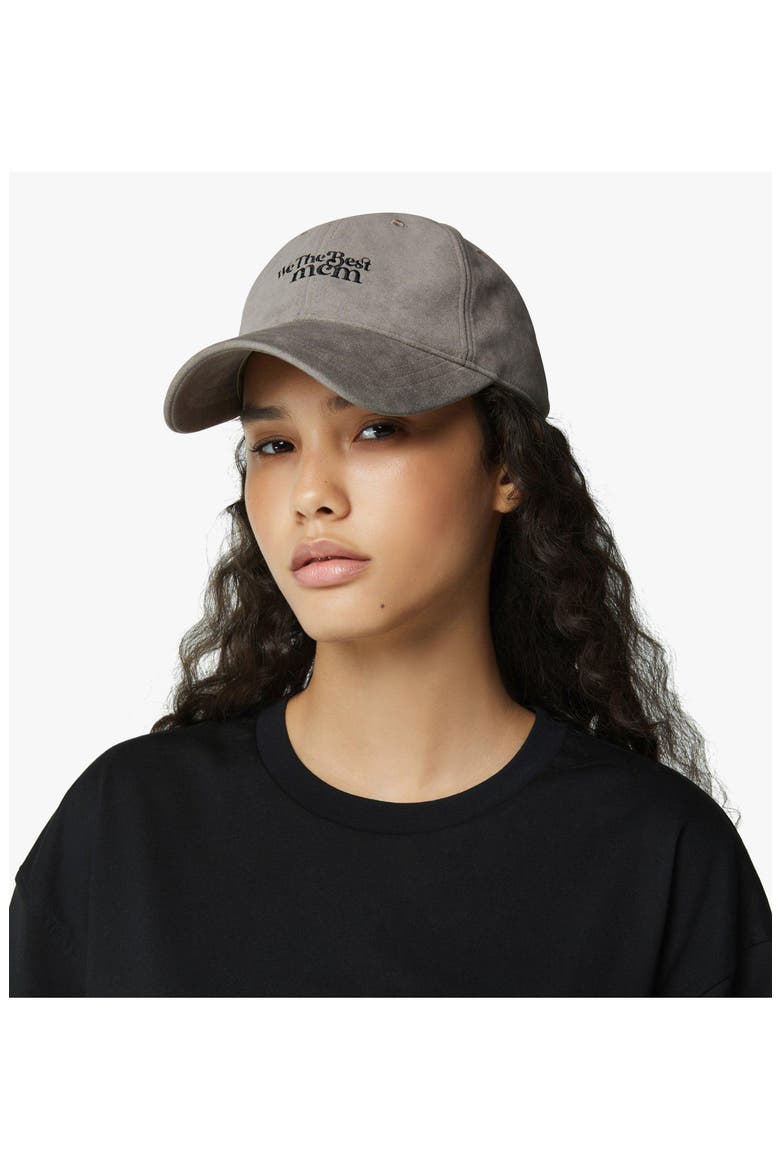 X We The Best Ultrasuede Cap, Alternate, color, Taupe Grey