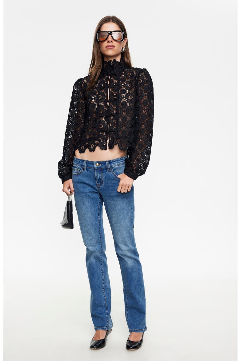 Overtime Lace Top, Alternate, color, NOIR