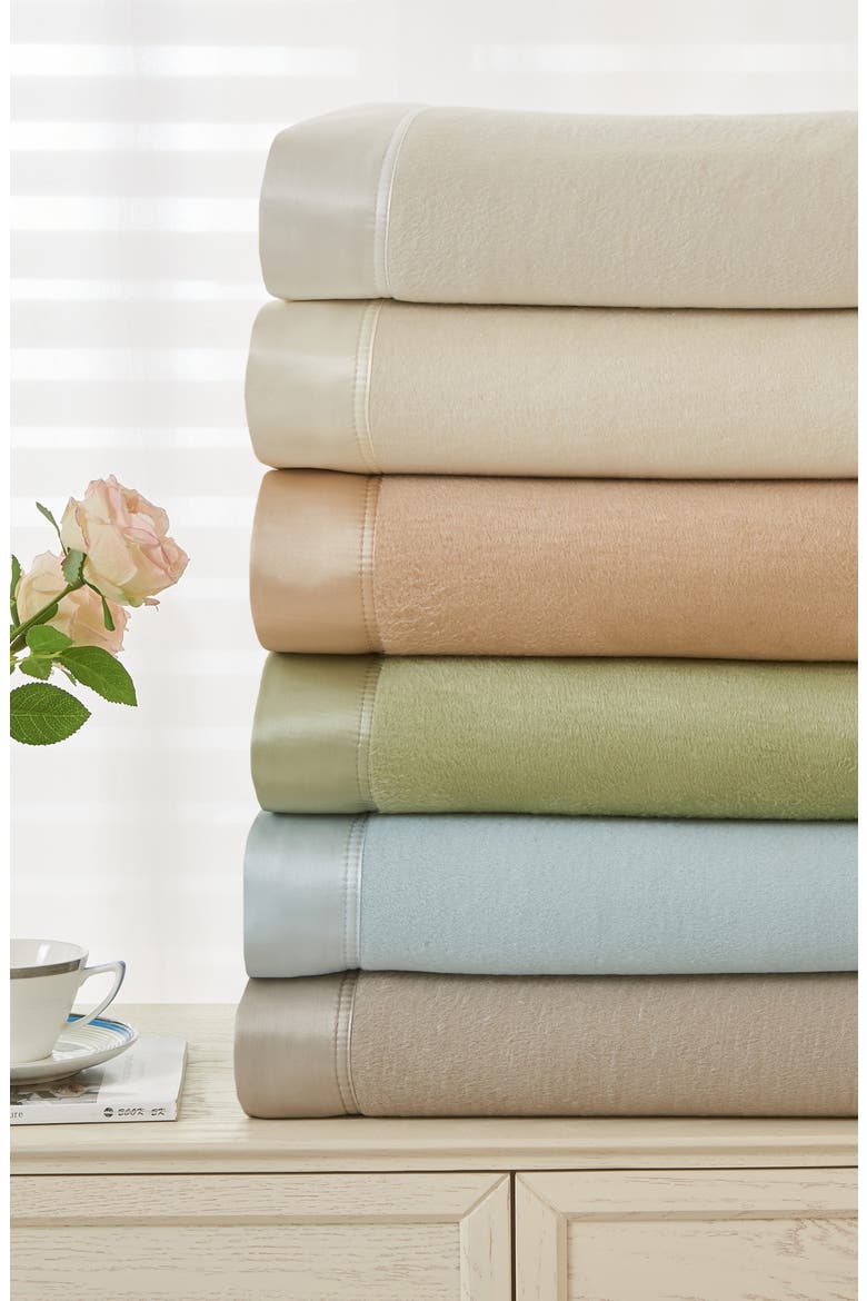 Plaza Silk Blanket, Alternate, color, SAGE