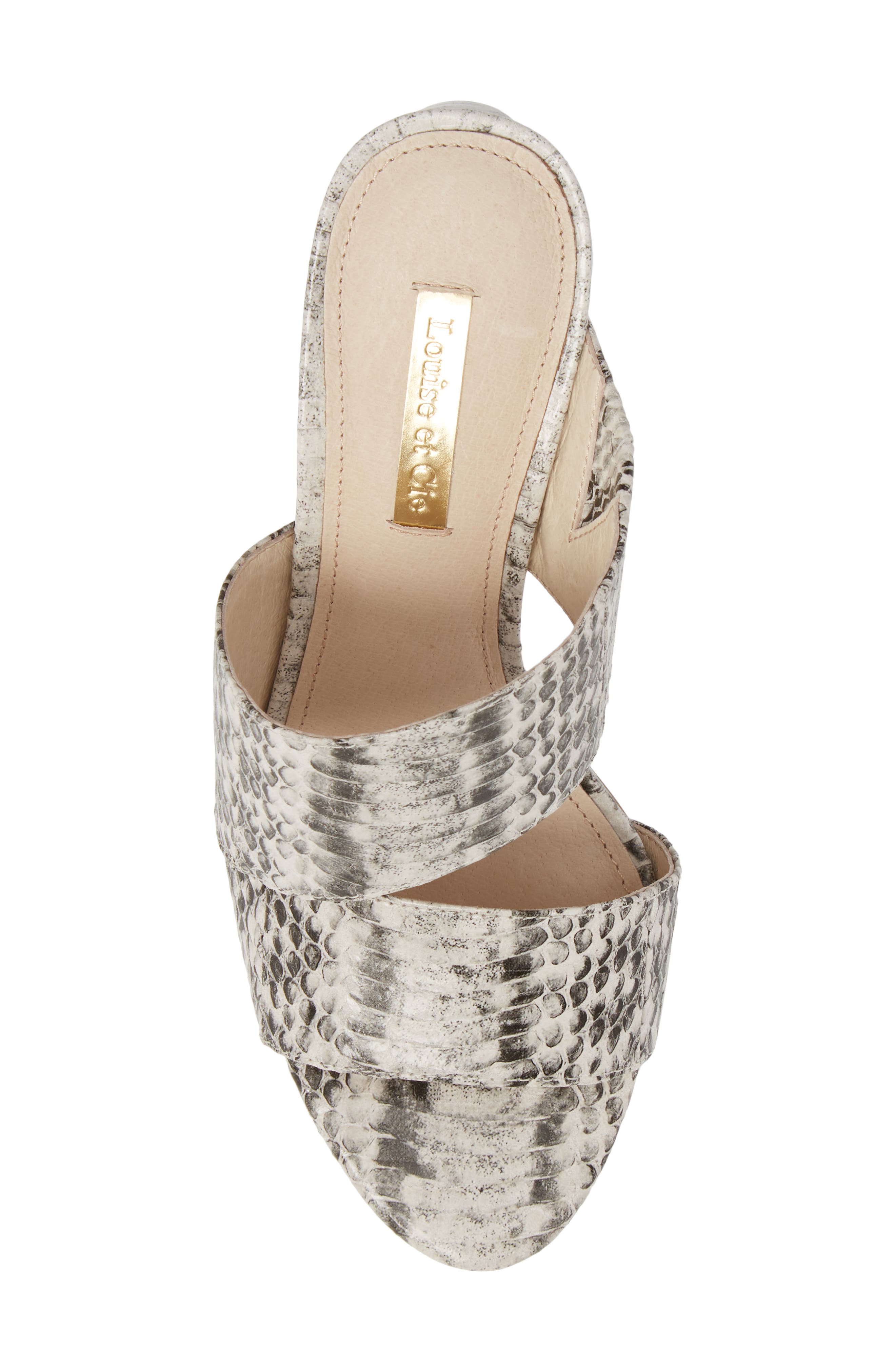 Kapa Sandal, Alternate, color, BLACK/ WHITE PRINT LEATHER