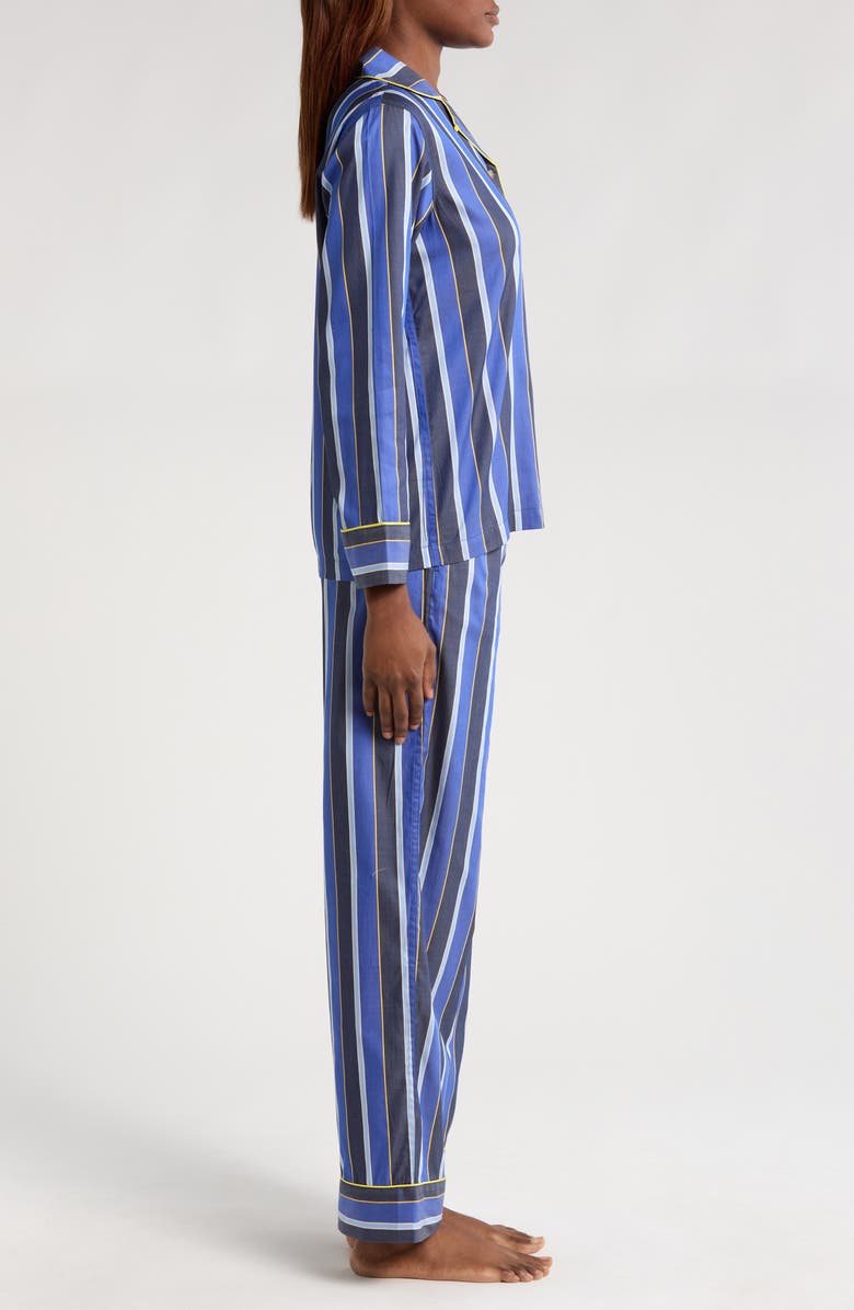 Polo Ralph Lauren Madison Stripe Cotton Blend Pajamas, Alternate, color, Navy Cricket