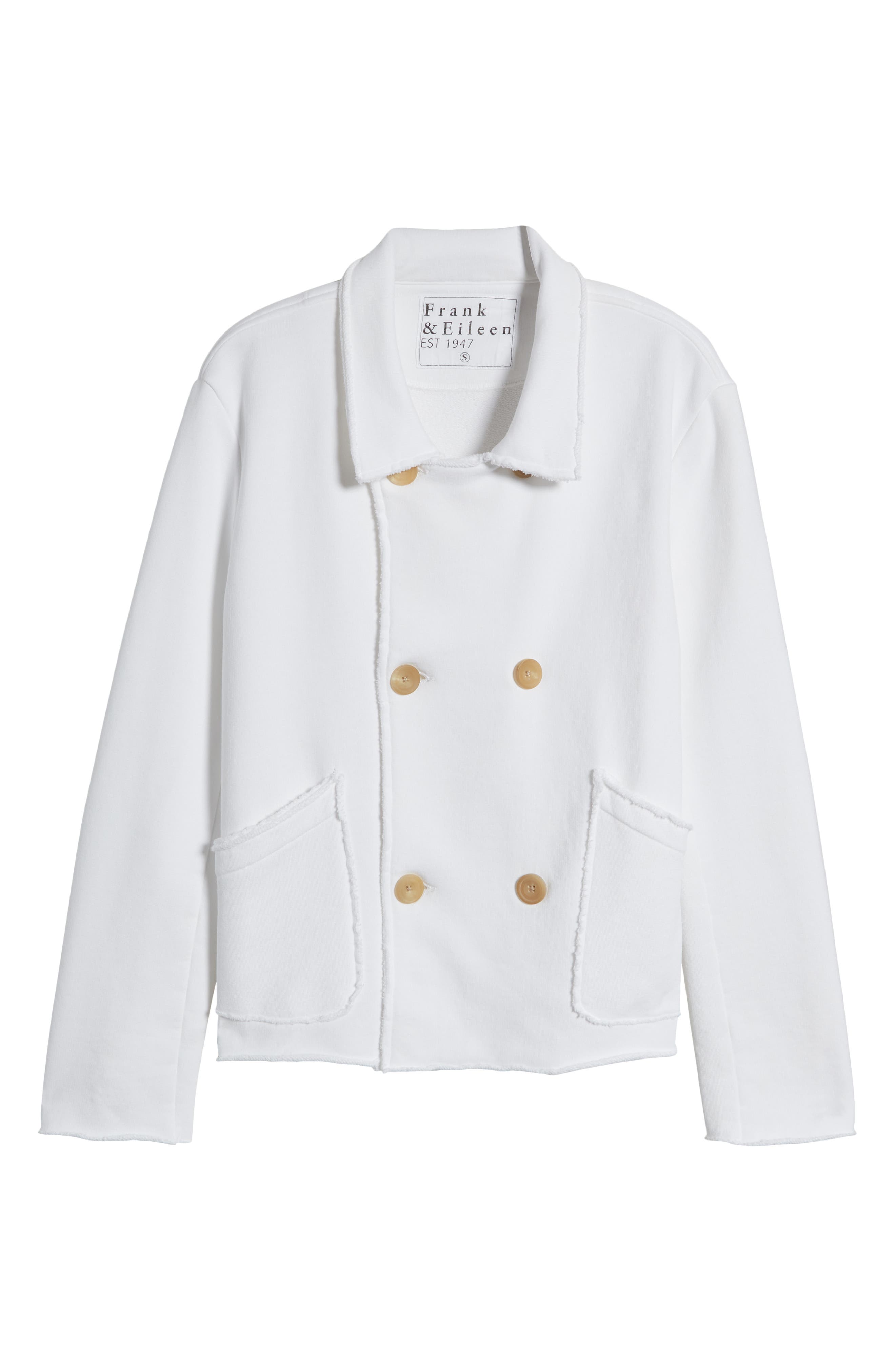 Женские Frank & Eileen Mini Belfast Crop Knit Peacoat — фото 6