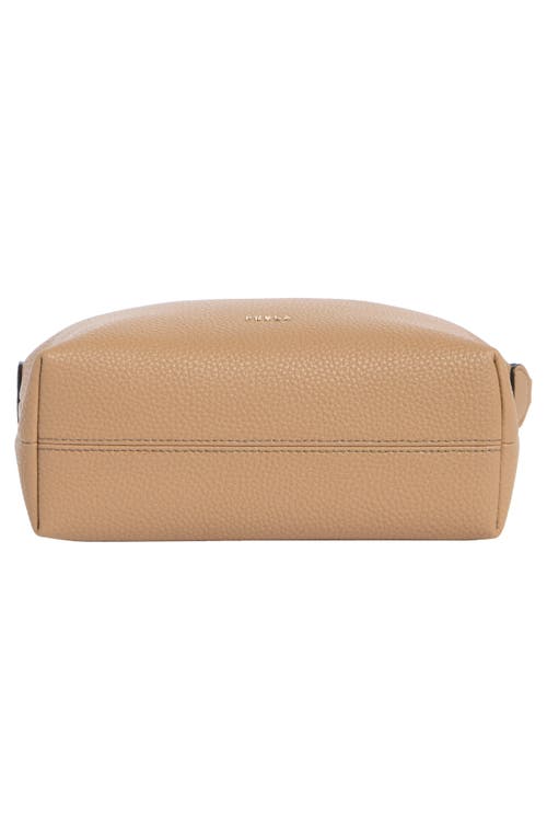 Furla Teia Leather Shoulder Bag In Brown