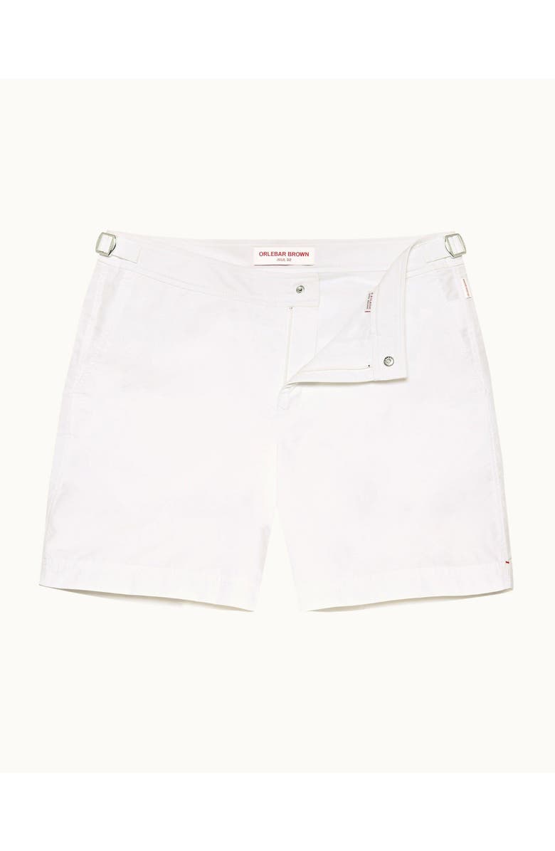 Orlebar Brown Bulldog Mid-Length Swim Shorts, Alternate, color, White
