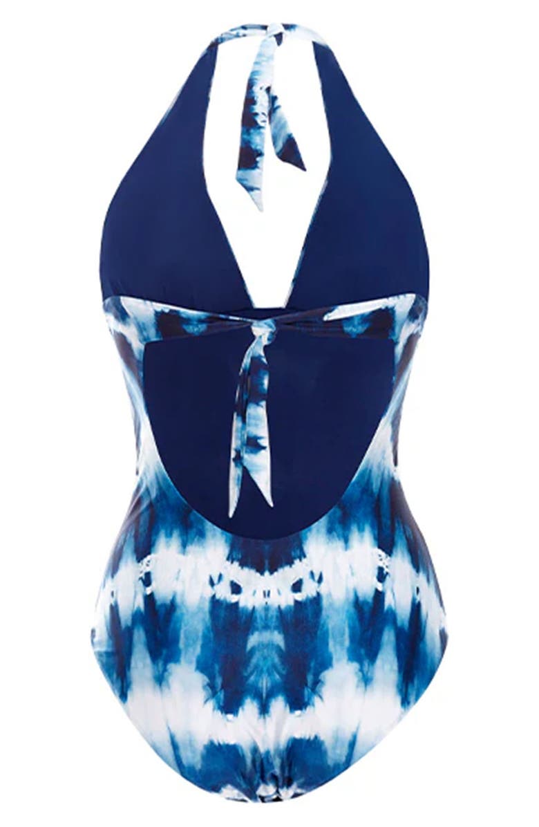 Cosita Linda Halter One-Piece Swimsuit, Alternate, color, Cobalt