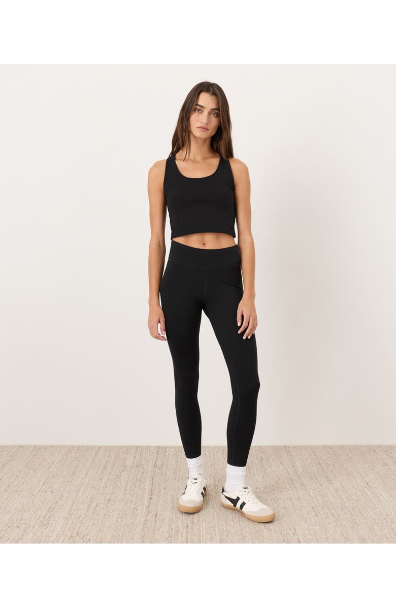 Pact On the Go-To Crop Tank Made with Organic Cotton, Alternate, color, Black