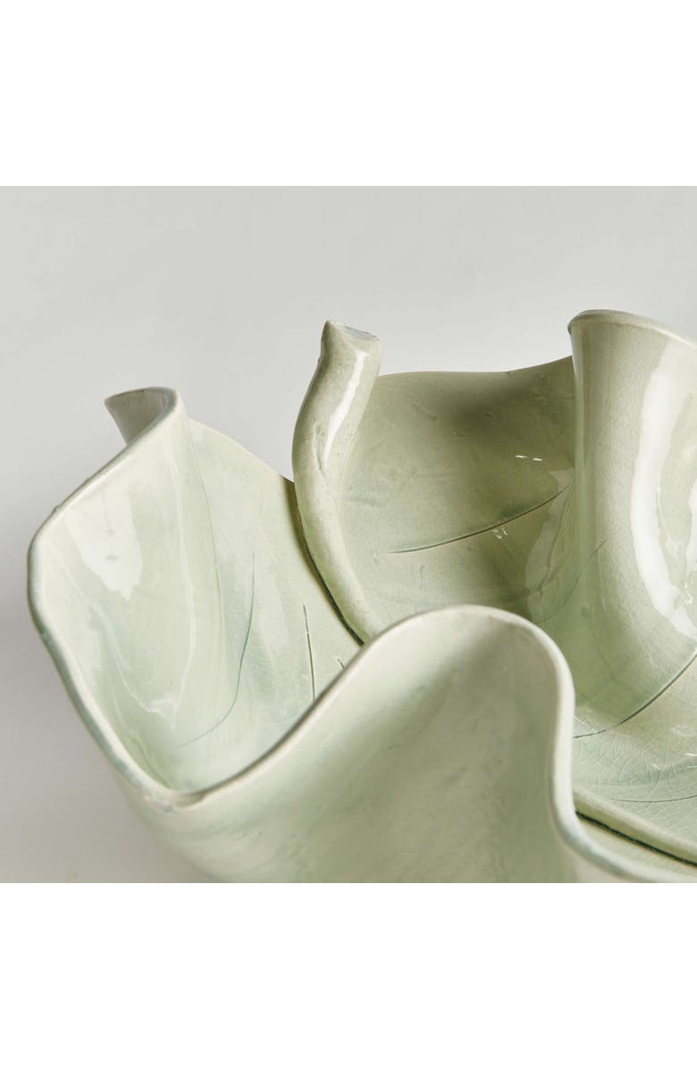 Napa Home & Garden Moricento Leaf Sculpture, Alternate, color, Green