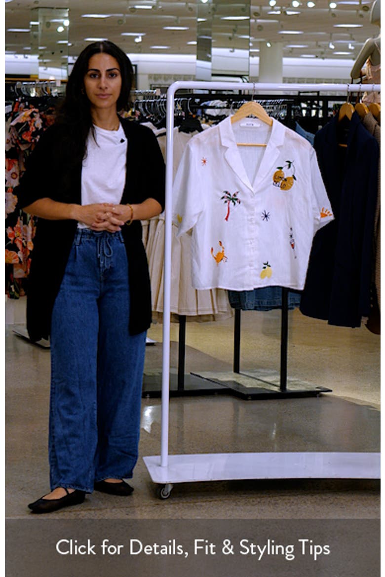 Vesa Embroidered Detail Button-Up Shirt video