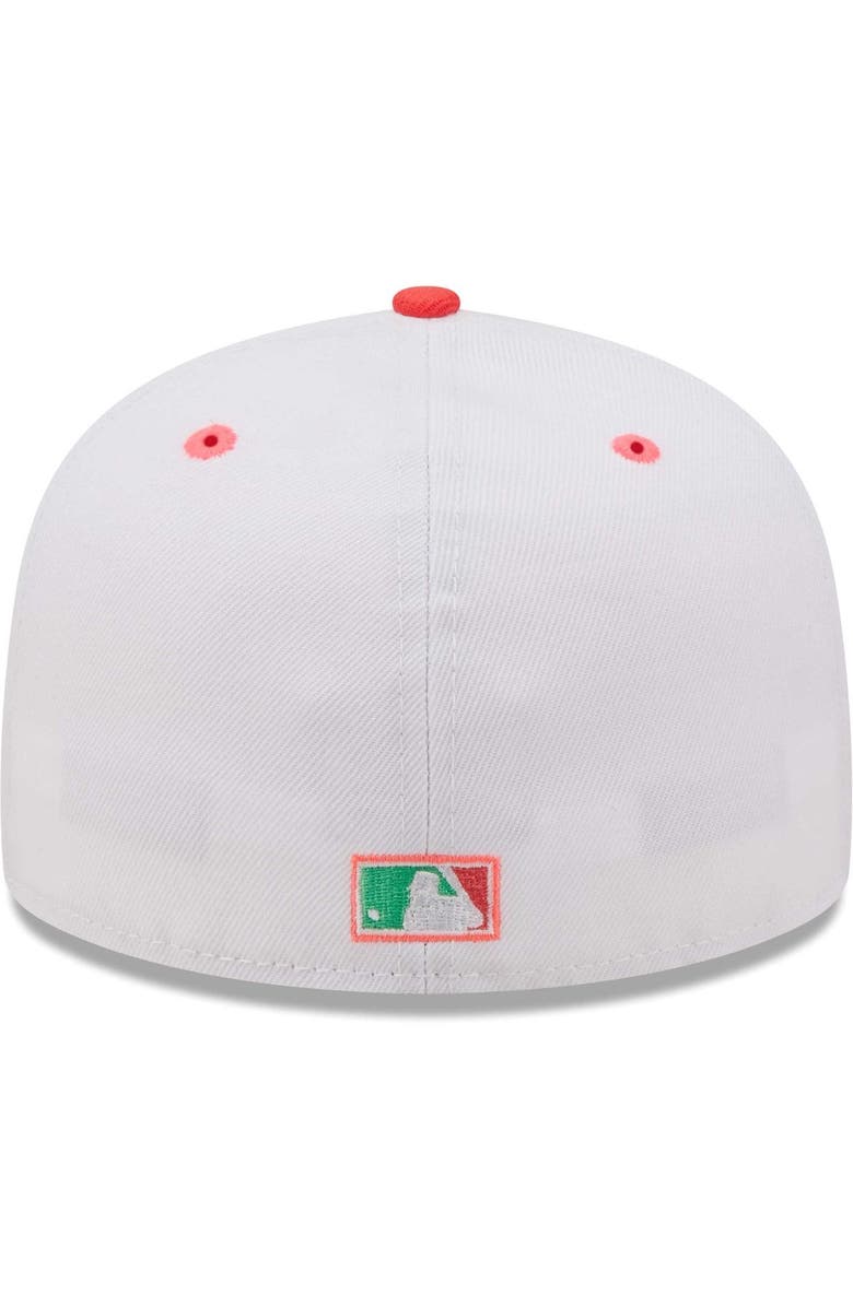New Era Men's New Era White/Green Detroit Tigers 1984 World Series Watermelon Lolli 59FIFTY Fitted Hat, Alternate, color, 
