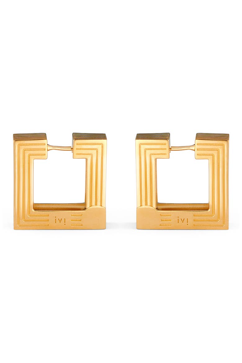Medium Aurelia Hoop Earrings, Main, color, YELLOW GOLD