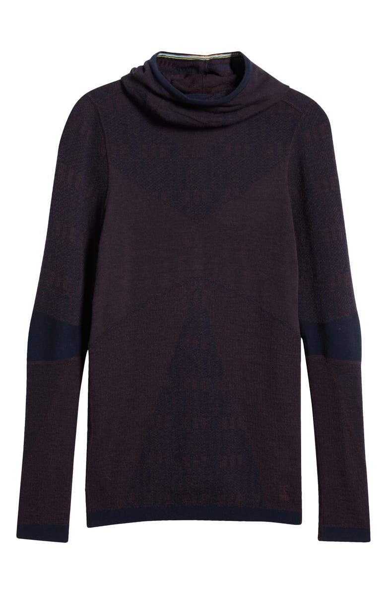 Smartwool Intraknit<sup>™</sup> Thermal Max Merino Wool Base Layer Pattern Hoodie, Alternate, color, 