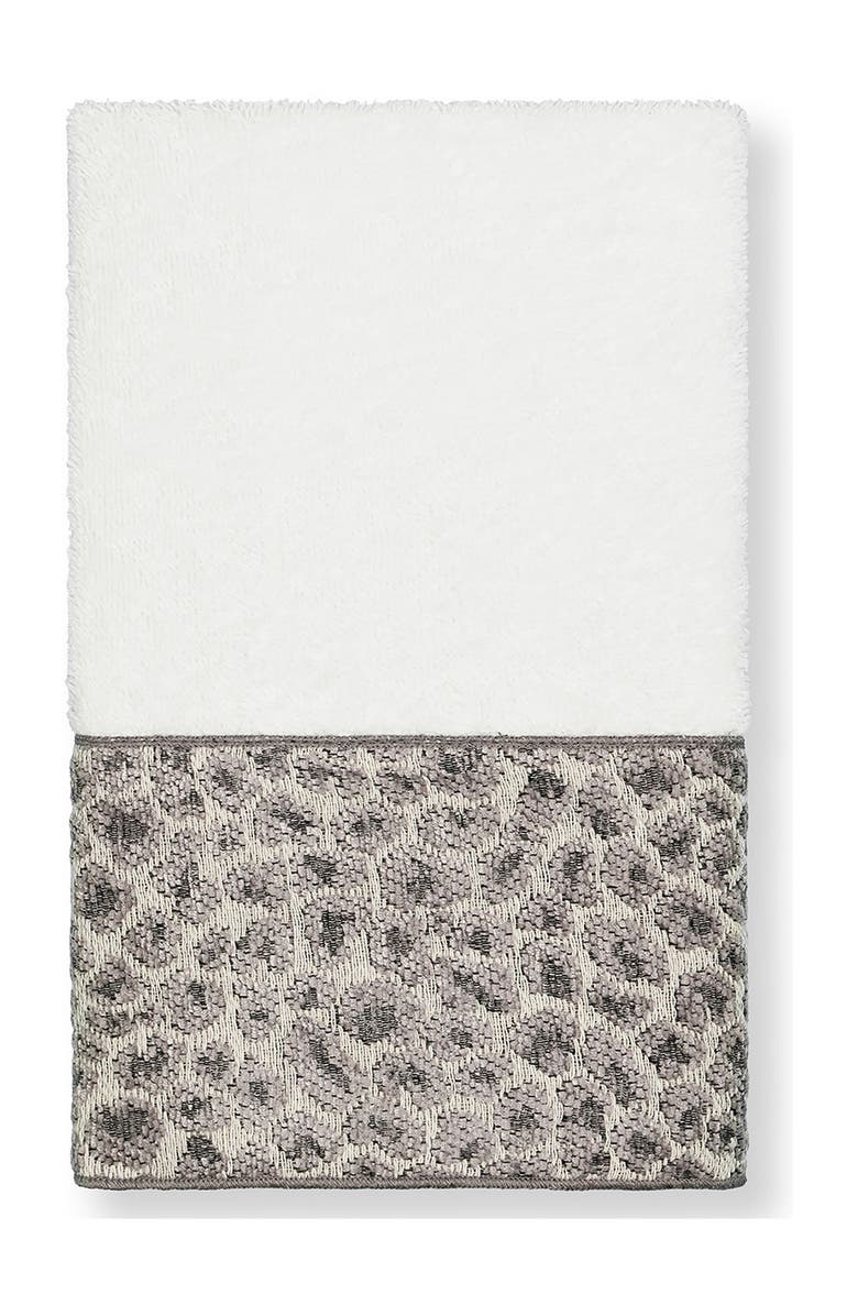 Linum Home Textiles Spots Embellished Hand Towel - White, Main, color, White