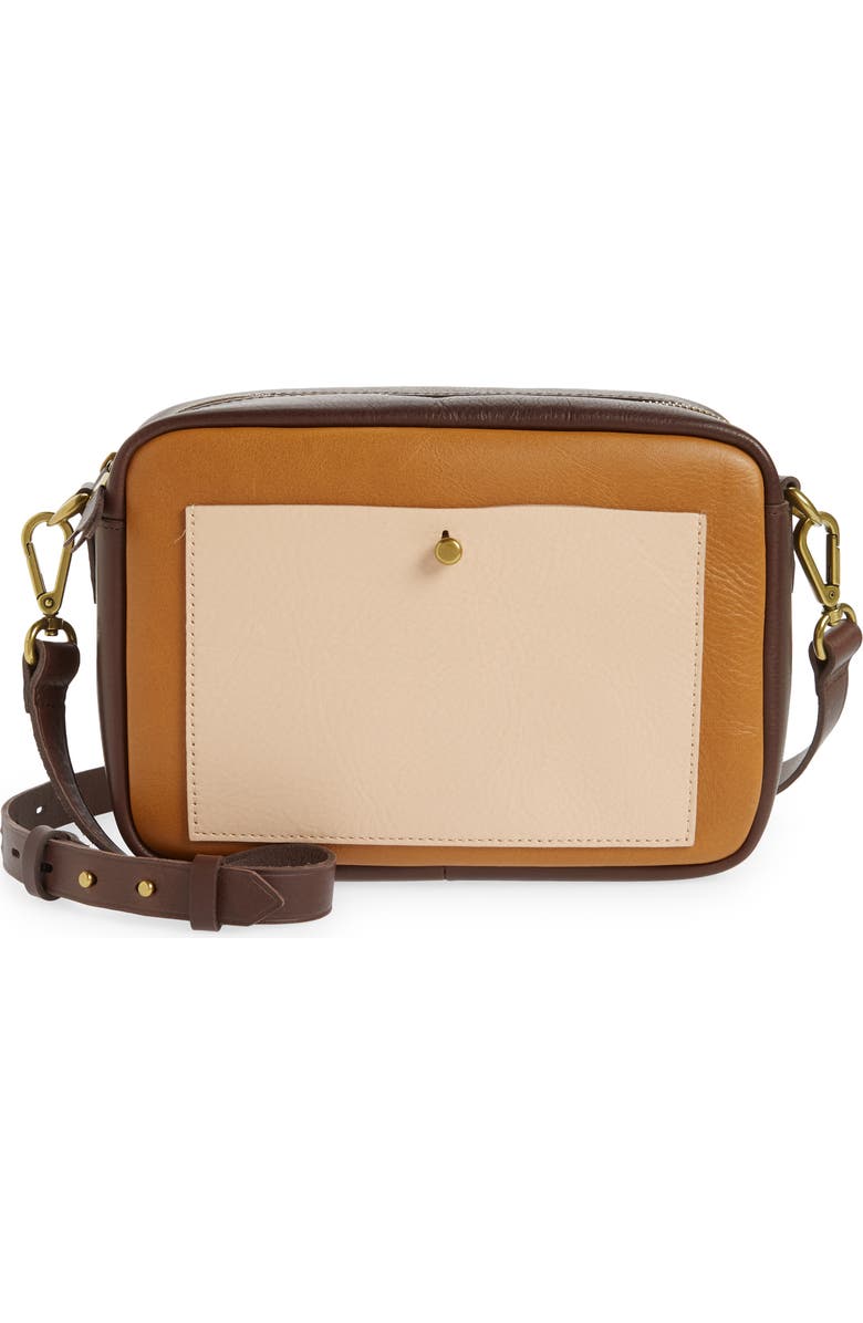 Madewell The Large Transport Colorblock Leather Camera Bag, Main, color,