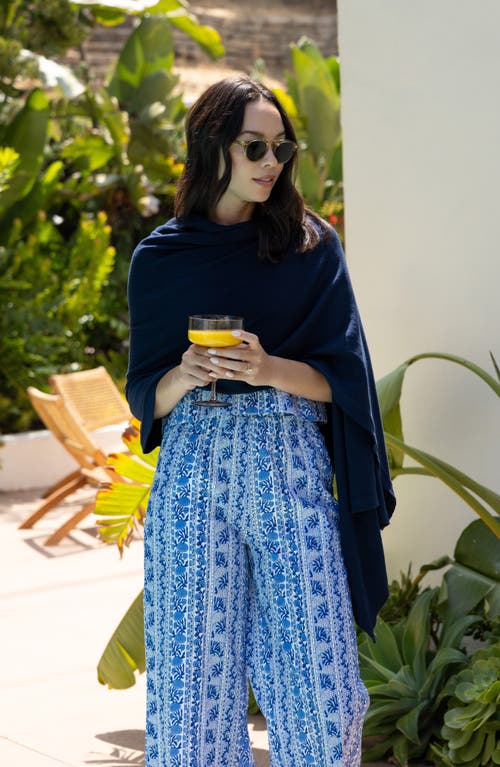 Zestt Organics The Dreamsoft Organic Cotton Travel Scarf In Blue