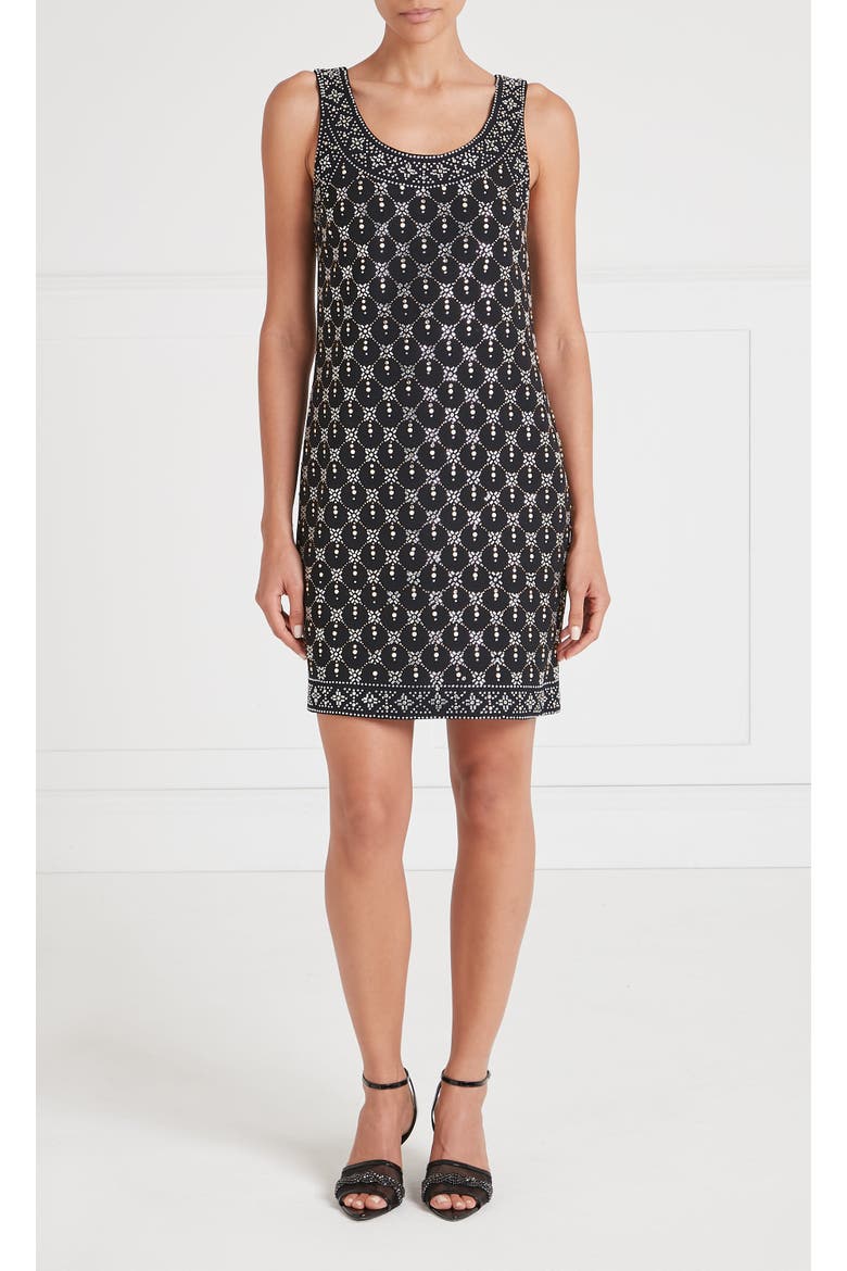 Gallantry Mini Dress, Main, color, Black