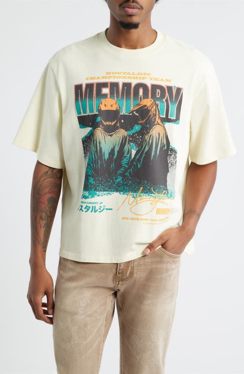 Oversize Crystal Embellished Nostalgic Champs Crop Graphic T-Shirt