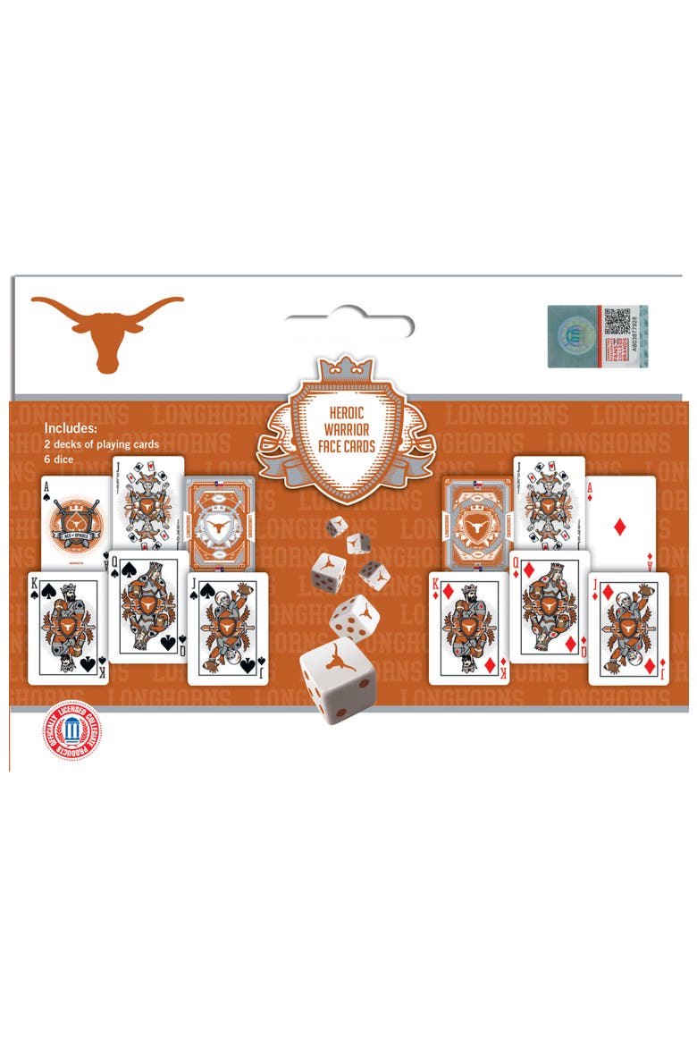 Texas Longhorns Playing Cards & Dice, Alternate, color, Multicolor