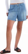 Billy T Pleated Chambray Shorts
