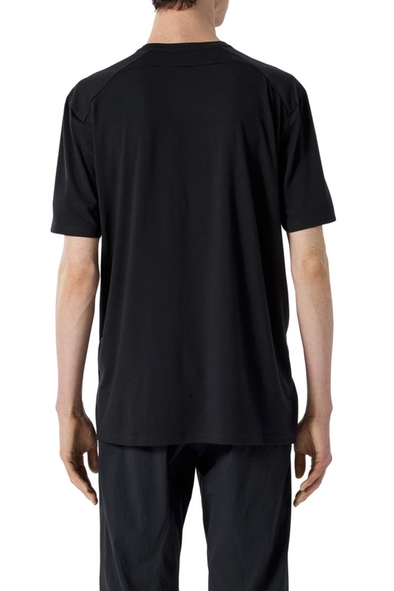 Frame Merino Wool Blend T-Shirt, Alternate, color, BLACK