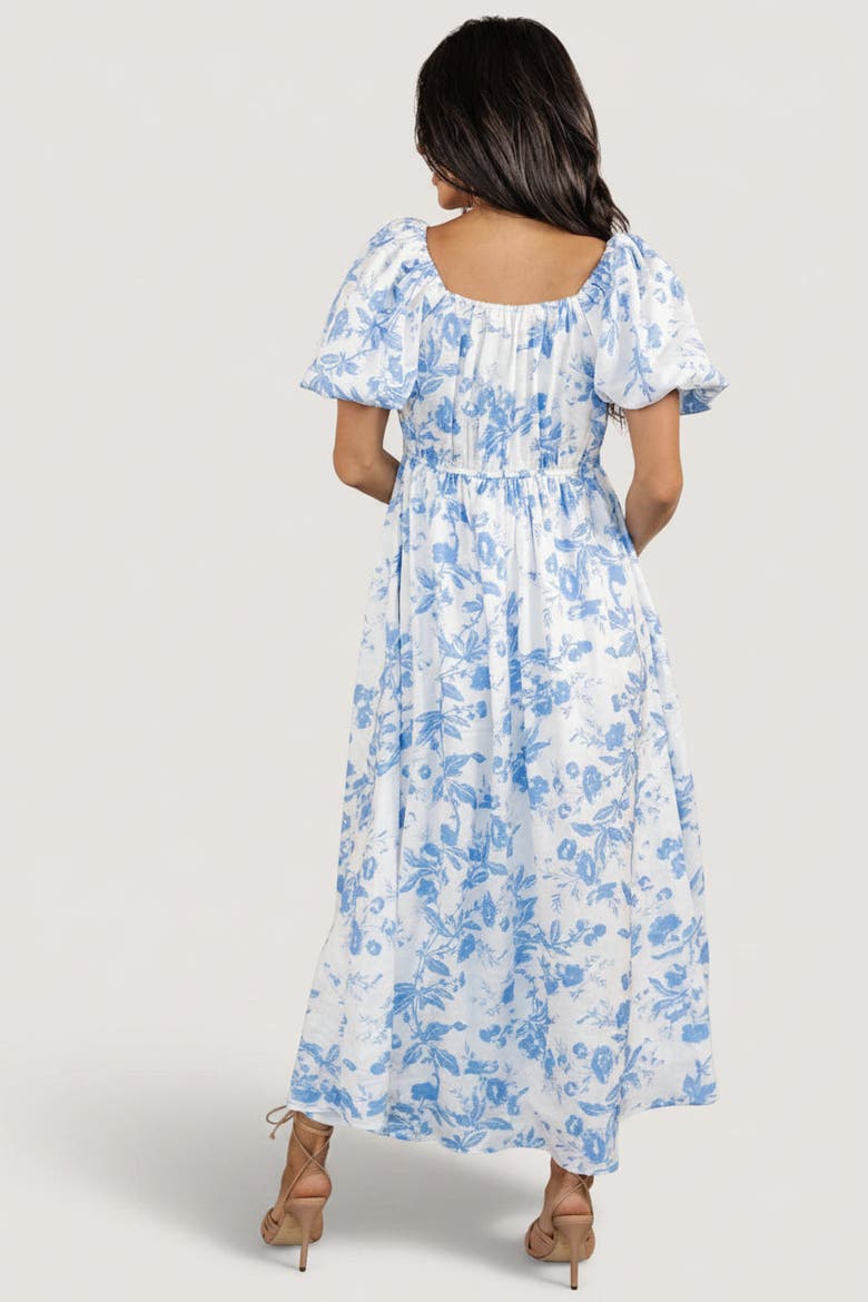 Graceland Maxi Dress, Alternate, color, White + Blue Floral
