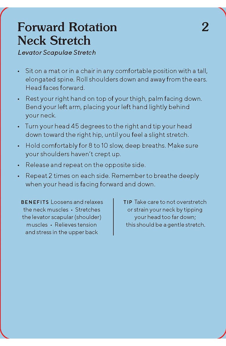 Chronicle Books The Stretch & Breathe Deck, Alternate, color, Multi Beige