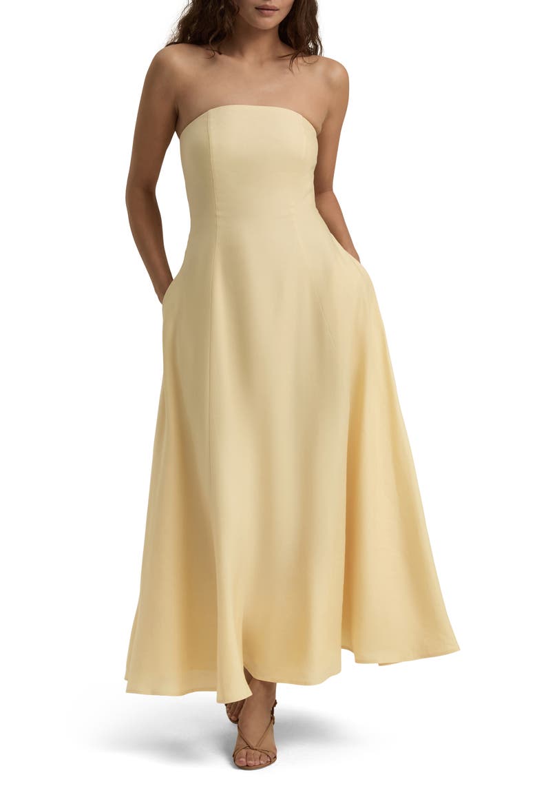 The Favorite Strapless Maxi Dress, Main, color, MOONBEAM
