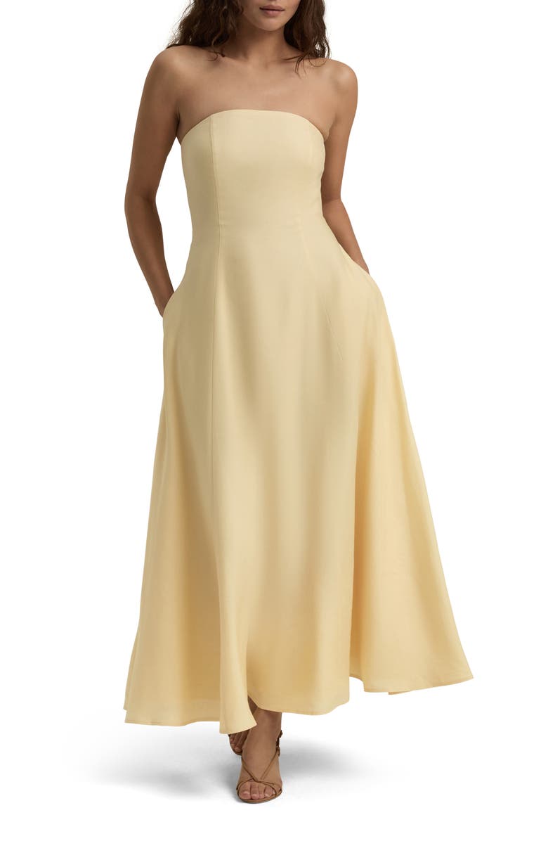 Strapless Cotton Eyelet Dress