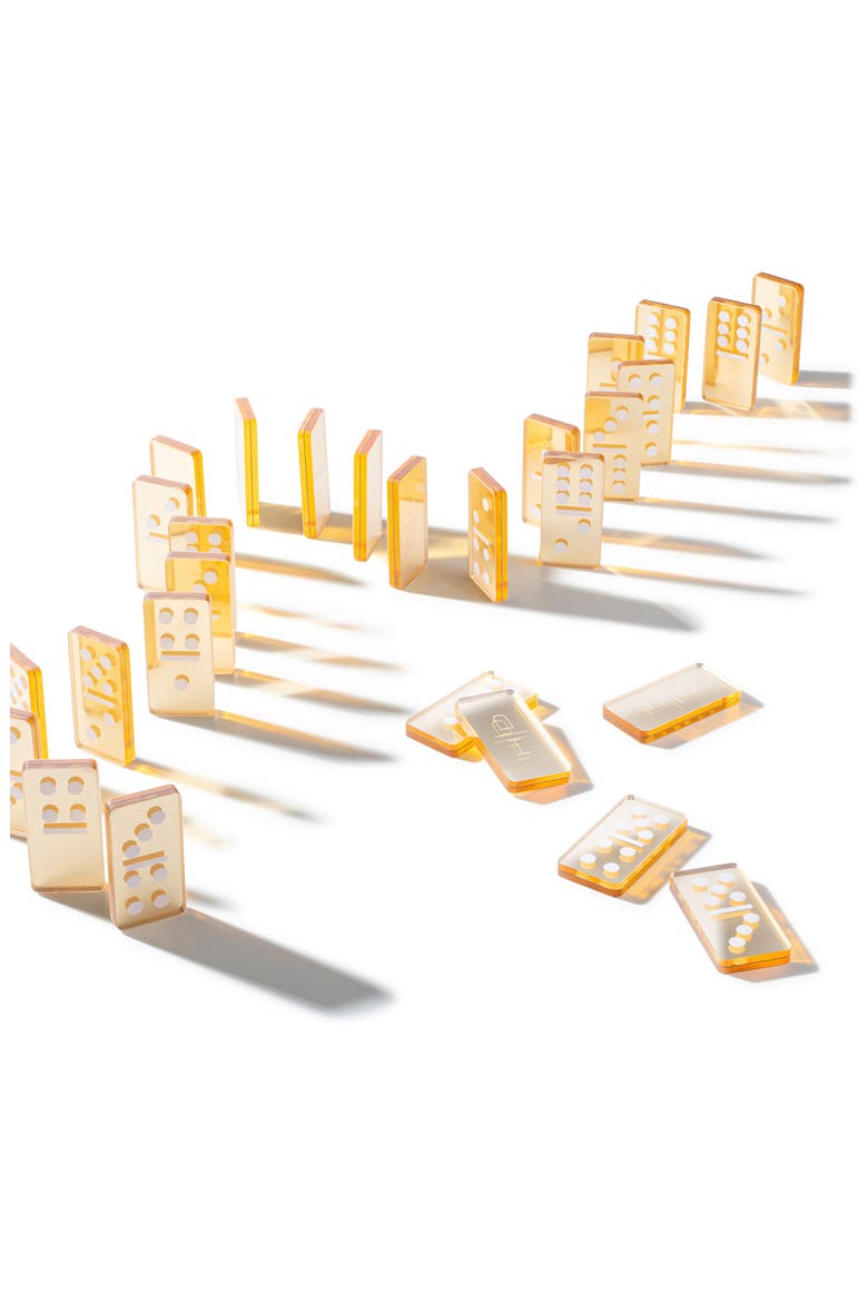 Gold Mirror Dominoes Set, Alternate, color, GOLD
