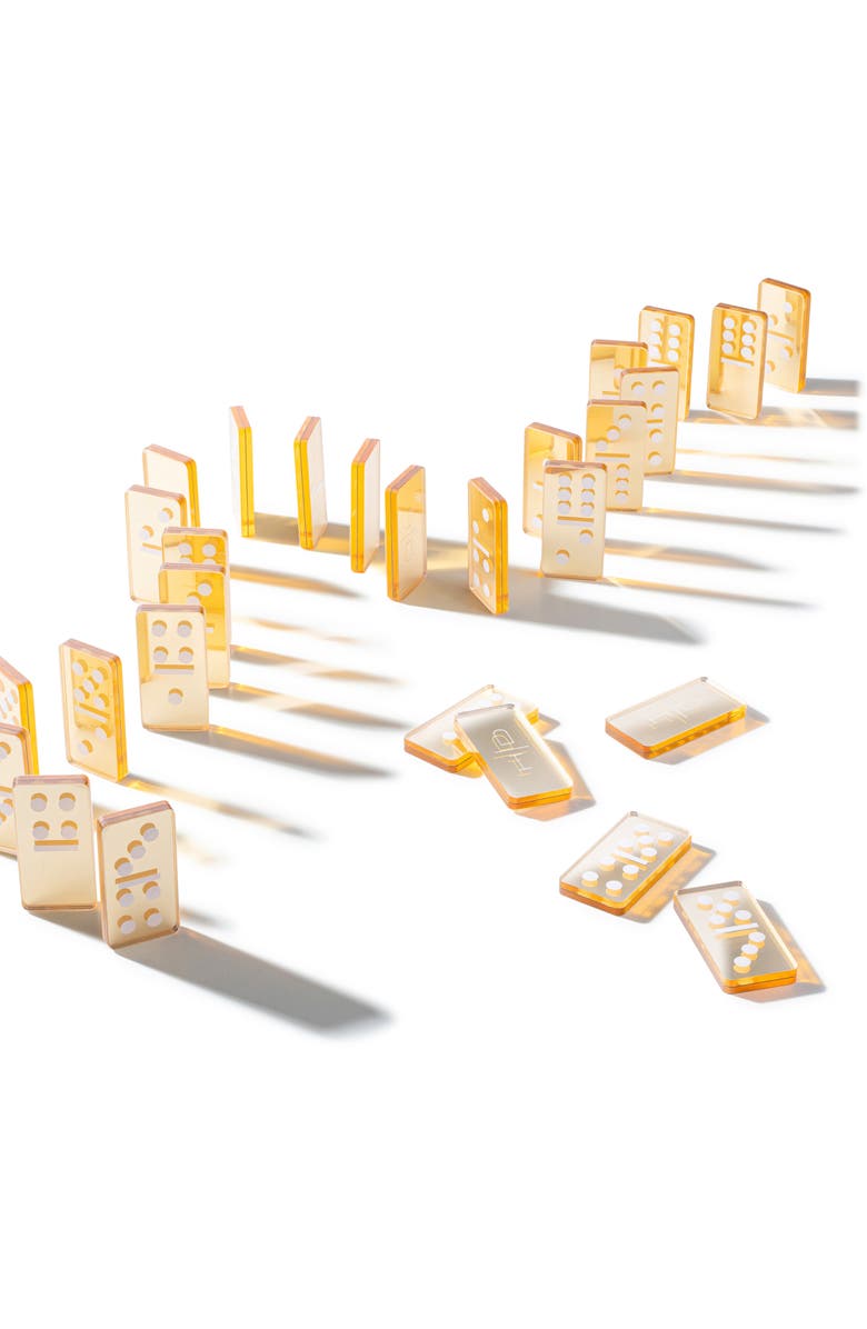 Domani Home Gold Mirror Dominoes Set, Alternate, color, Gold