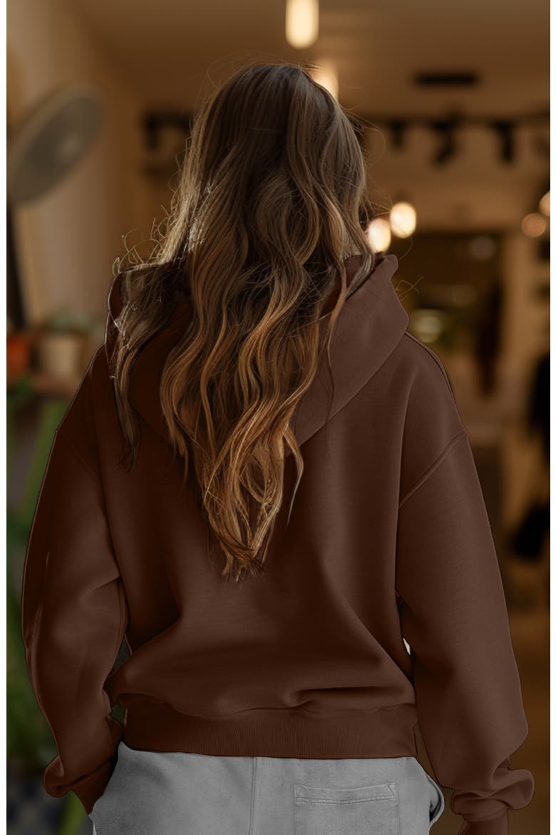 Womens Butterfly Midweight All Day Hoodie, Alternate, color, Chestnut